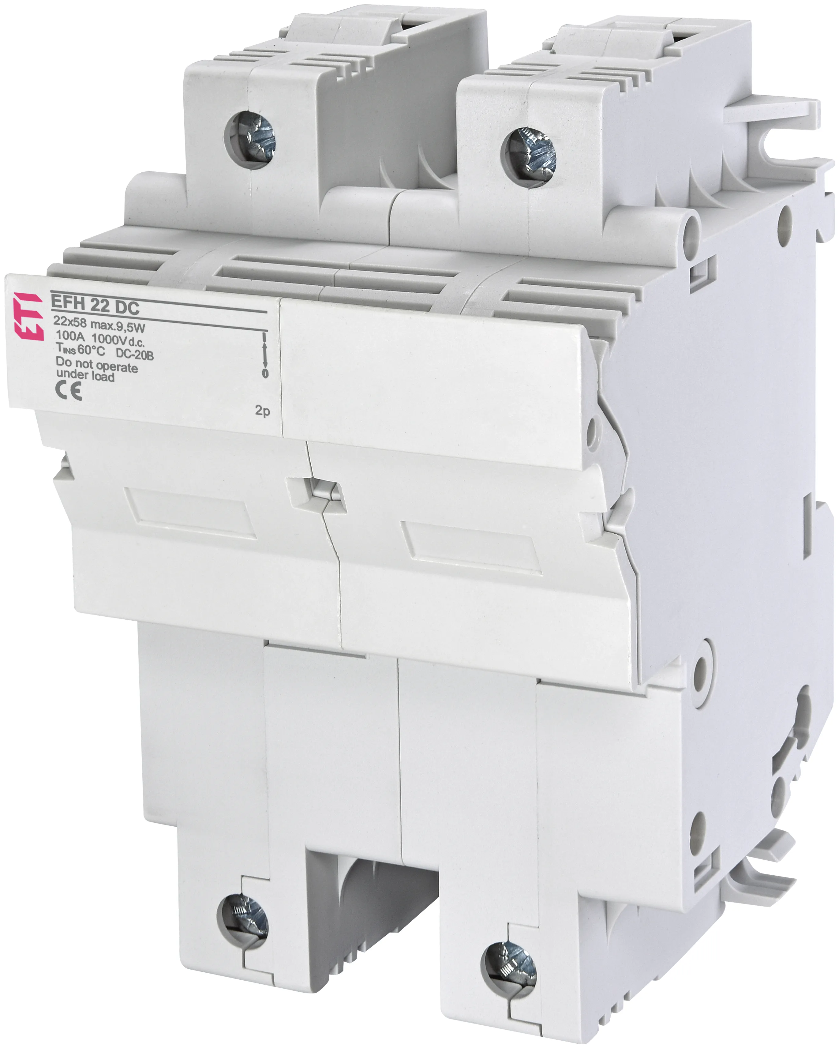 Sicherungssockel EFH 22 DC 2p 002570203