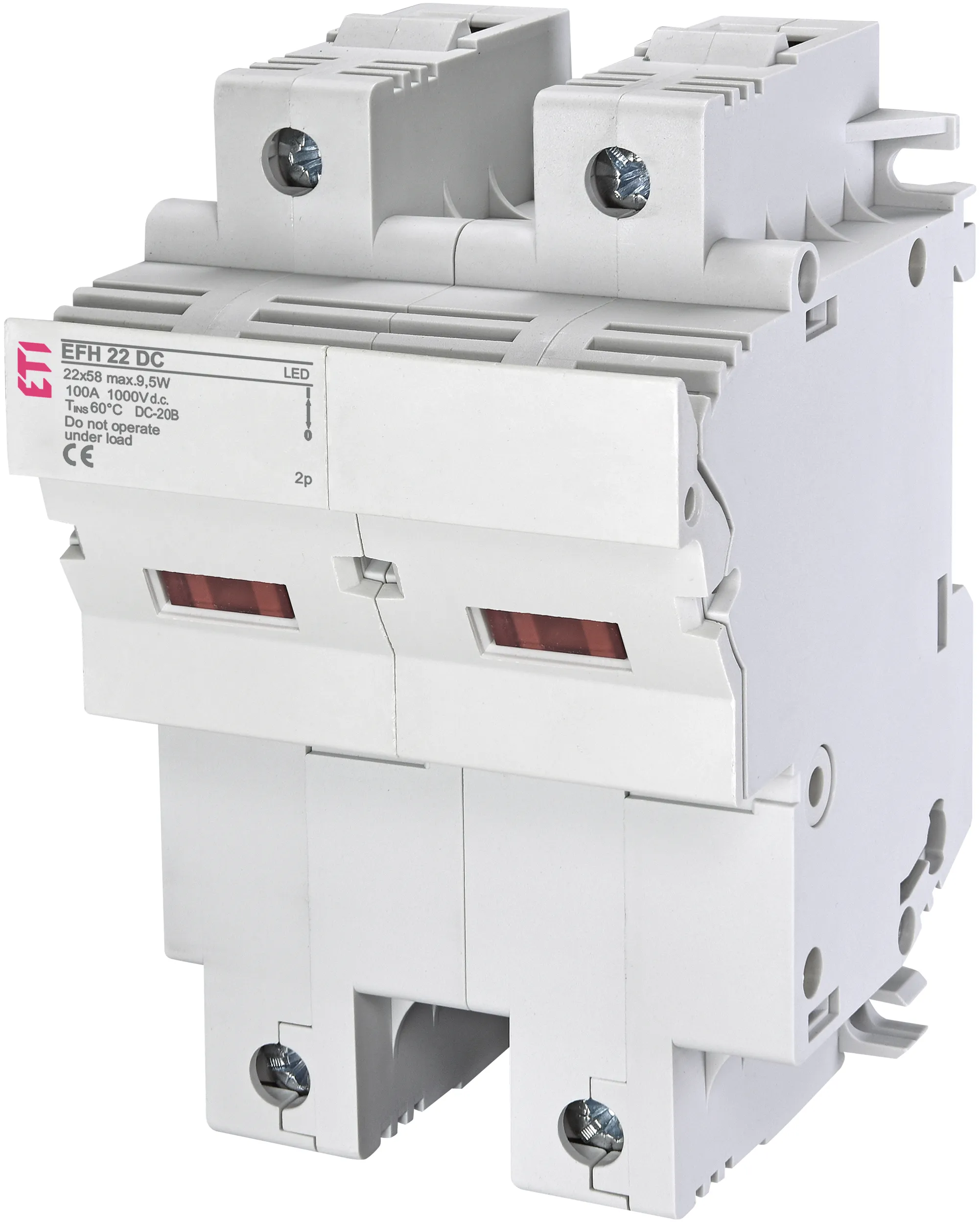 Sicherungssockel EFH 22 DC LED 2p 002570213