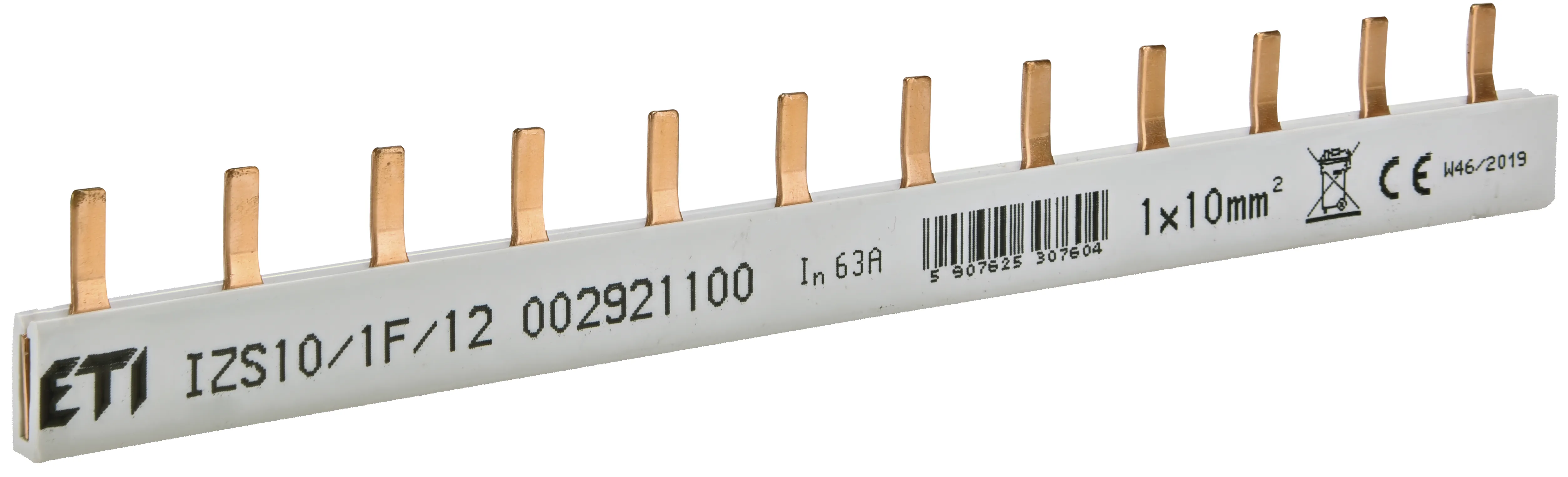 Isolierte Sammelschiene IZS10/1F/12 (0,21) 002921100
