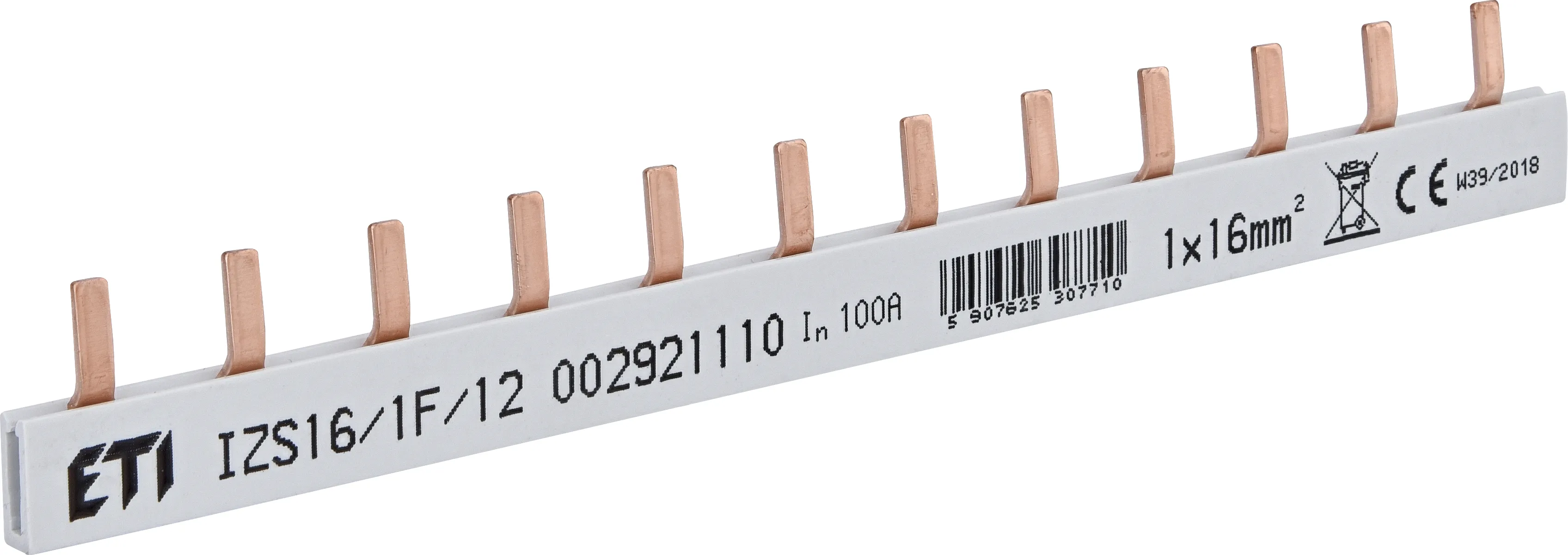 Isolierte Sammelschiene IZS16/1F/12 (0,21) 002921110