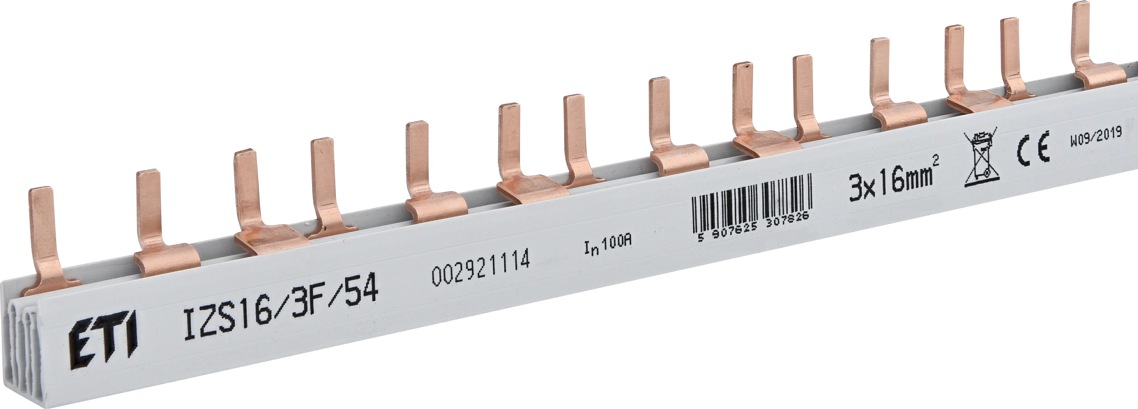 Isolierte Sammelschiene IZS16/3F/54 (1m) 002921114