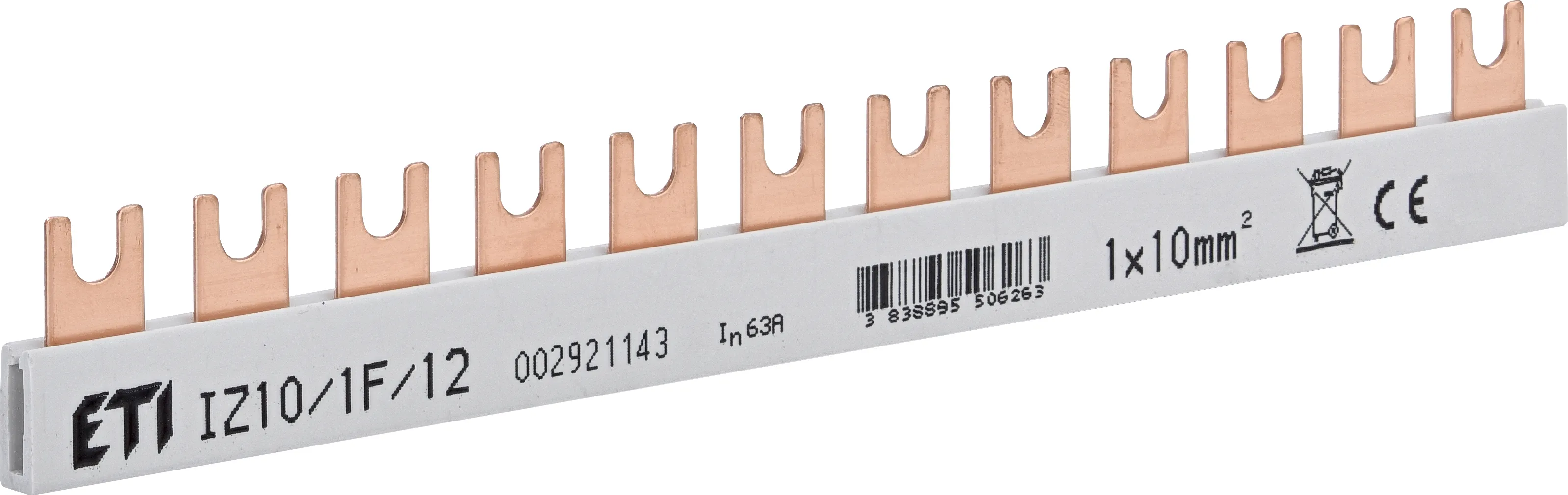 Isolierte Sammelschiene IZ10/1F/12 002921143