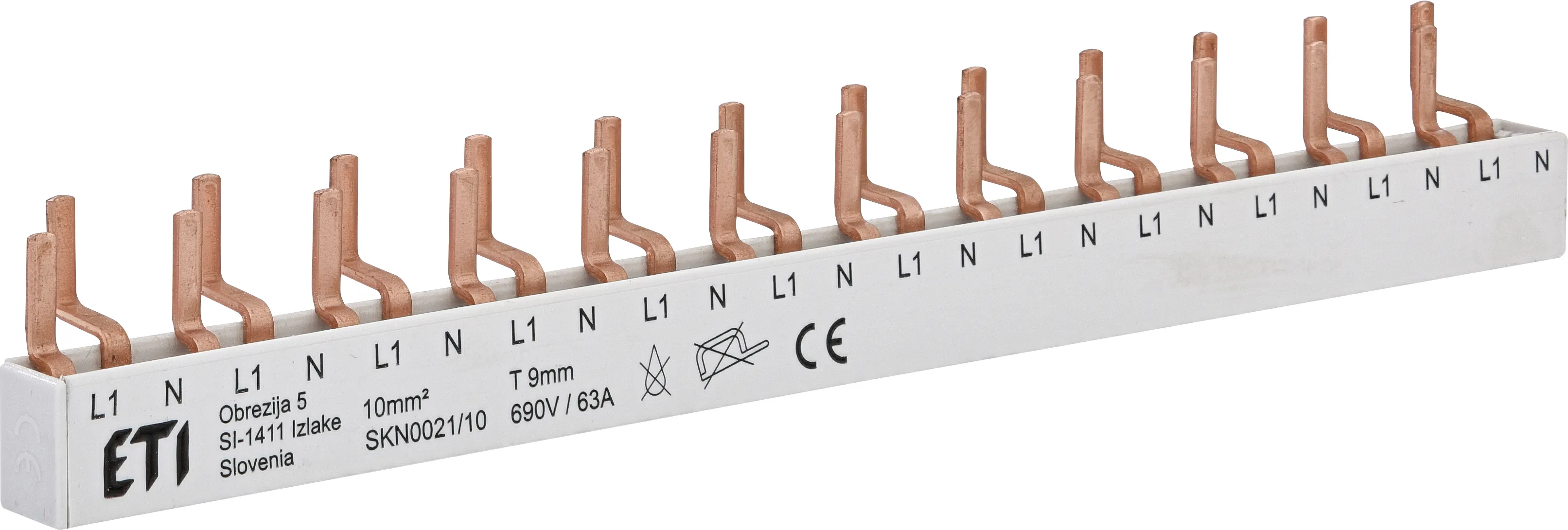 Isolierte Sammelschiene SKN0021/10 002921150