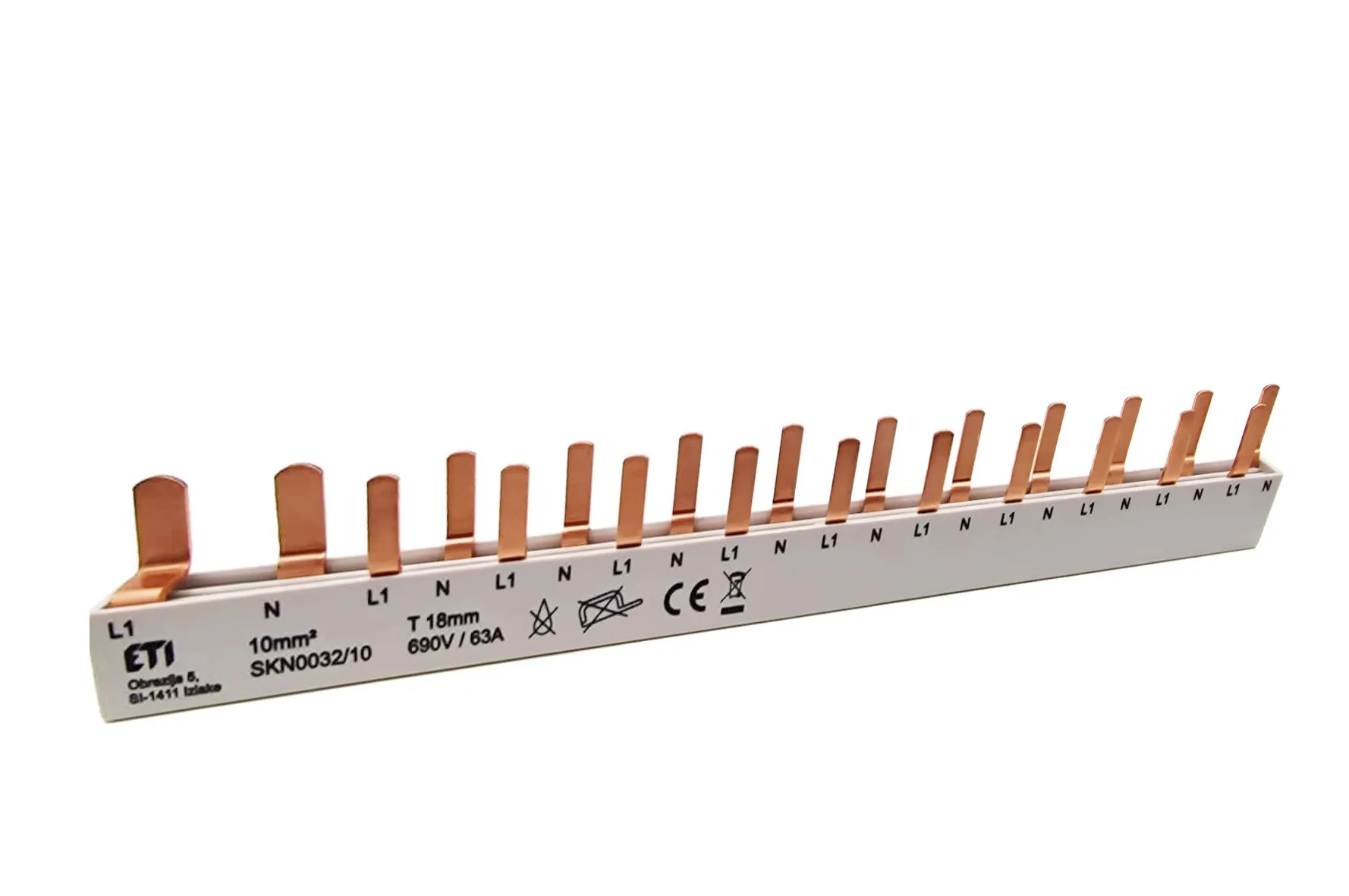Isolierte Sammelschiene SKN0032/10 002921155
