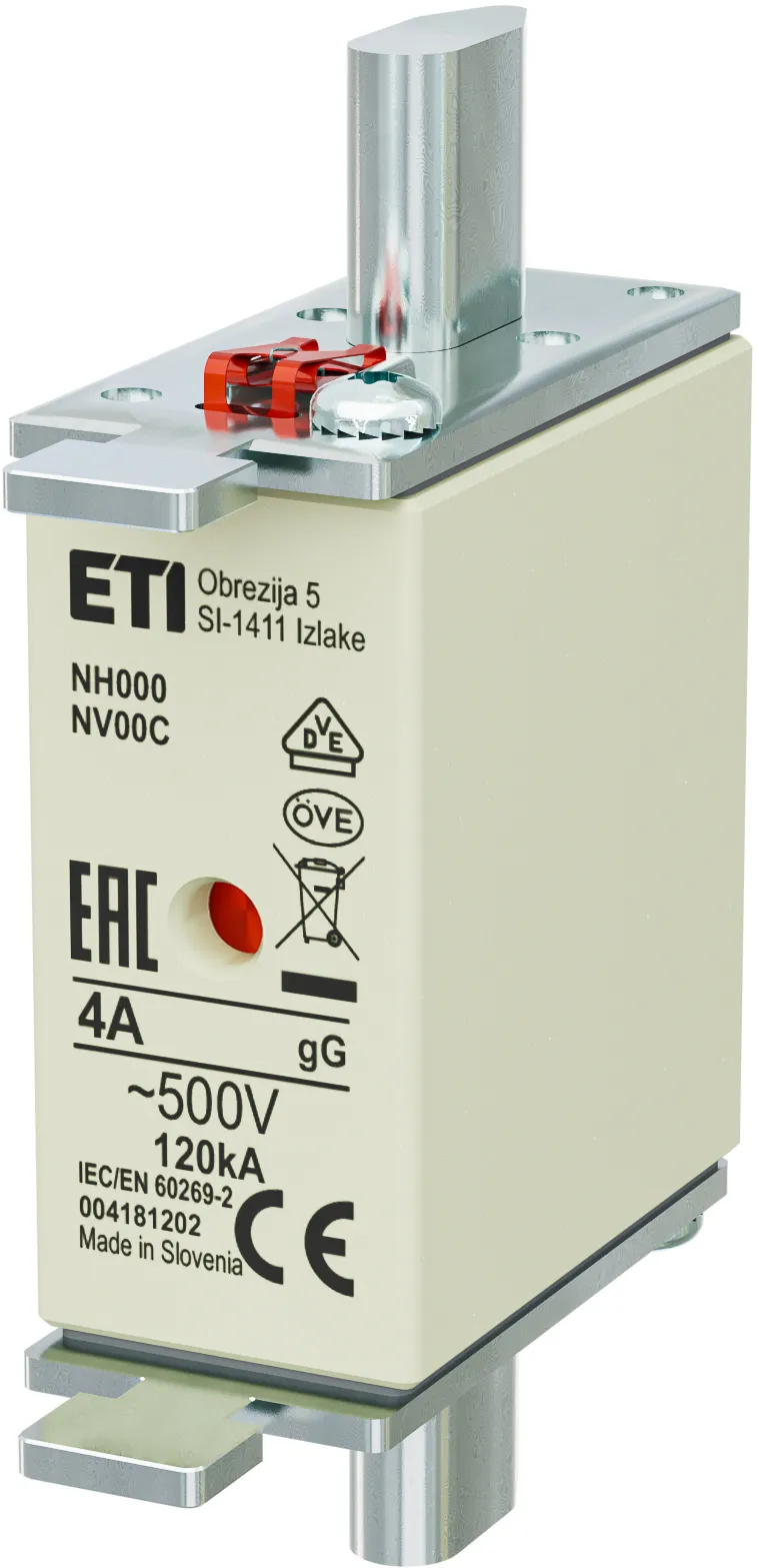 Sicherungseinsatz NH000 gG 4A/500V 004181202