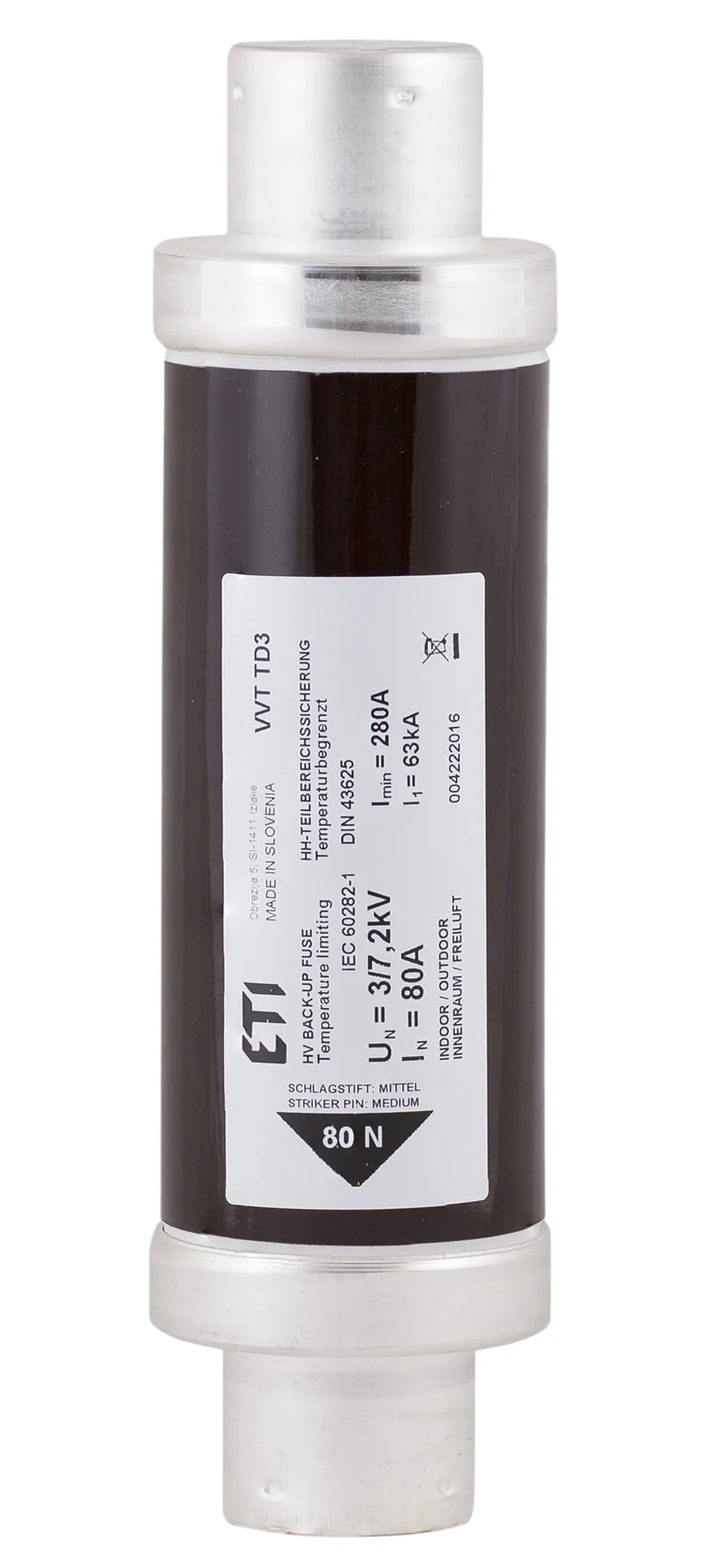 Sicherungseinsatz VVC3 7,2kV/4A 292 004220504