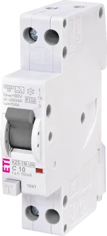 KZS-1M-UNI 1p+N A C10/0.01