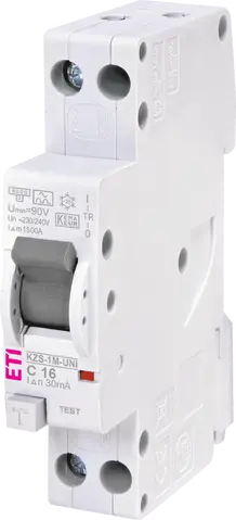 KZS-1M-UNI 1p+N A C16/0.03