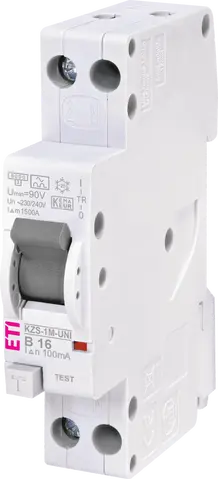 KZS-1M-UNI 1p+N A B16/0.1