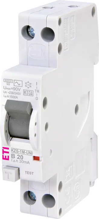 Bild von KZS-1M-UNI 1p+N AC B20/0.03