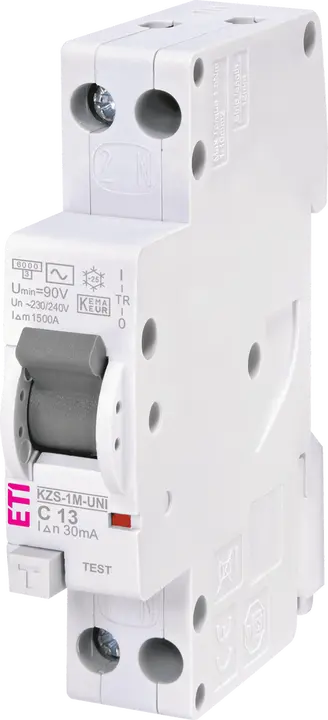 Bild von KZS-1M-UNI 1p+N AC C13/0.03