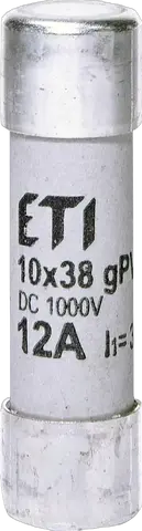 CH10x38 gPV 12A/1000V DC
