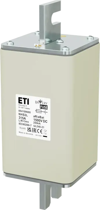 Bild von NHS3L aR/aBat 315A/1500V DC AL