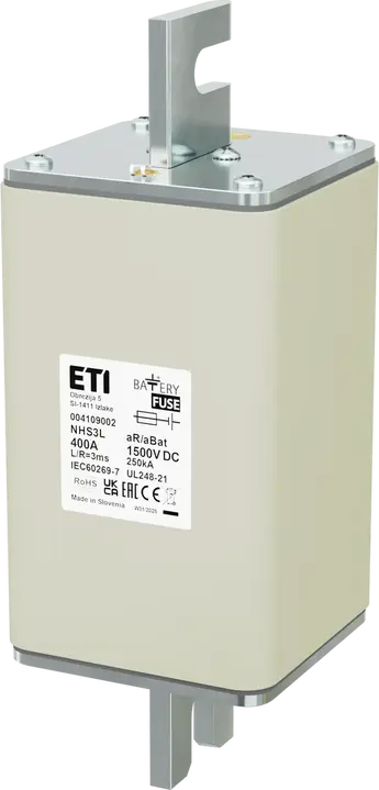 Bild von NHS3L aR/aBat 400A/1500V DC AL
