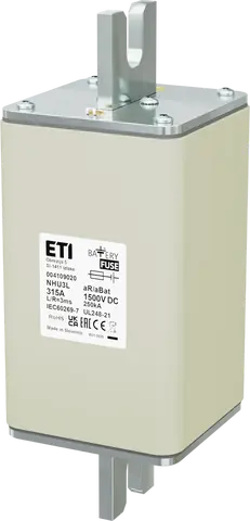 Bild von NHU3L aR/aBat 315A/1500V DC AL
