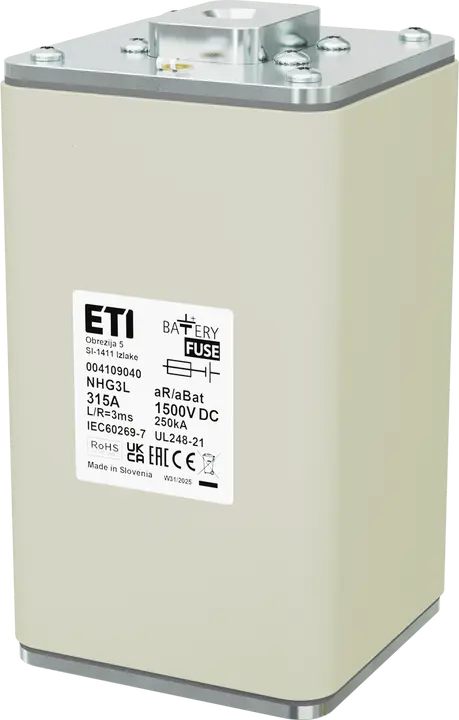 Bild von NHG3L aR/aBat 315A/1500V DC AL