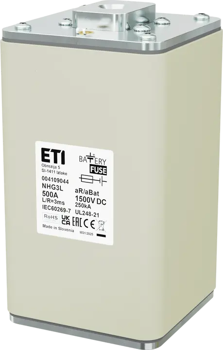 Bild von NHG3L aR/aBat 500A/1500V DC AL