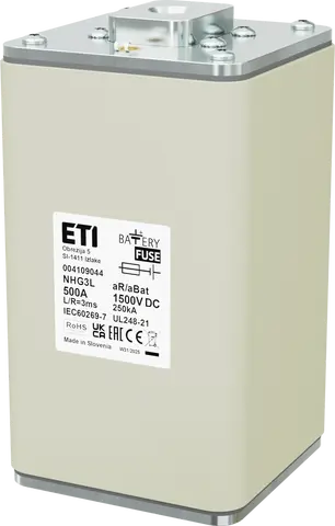 NHG3L aR/aBat 500A/1500V DC AL