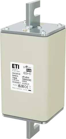 NHE3L aR/aBat 750A/1500V DC AL
