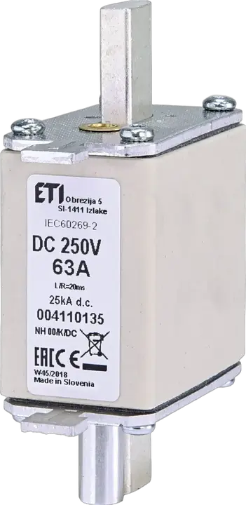 Bild von NH00/K 63A/250V DC