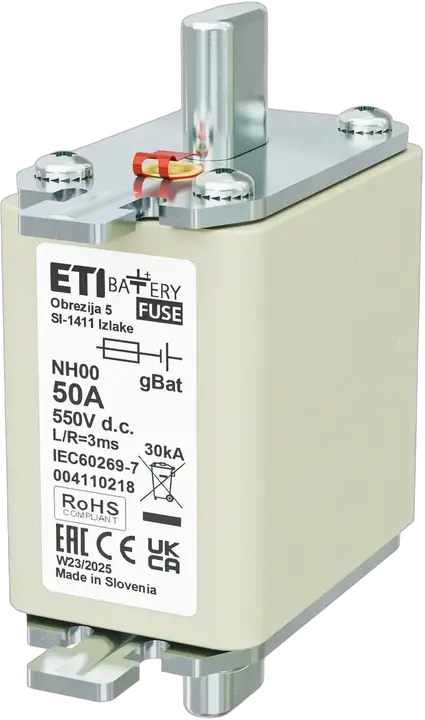 Bild von NH00 gBat 50A/550V DC