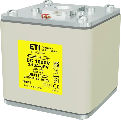 Bild von NHG3 gPV 315A/1000V DC