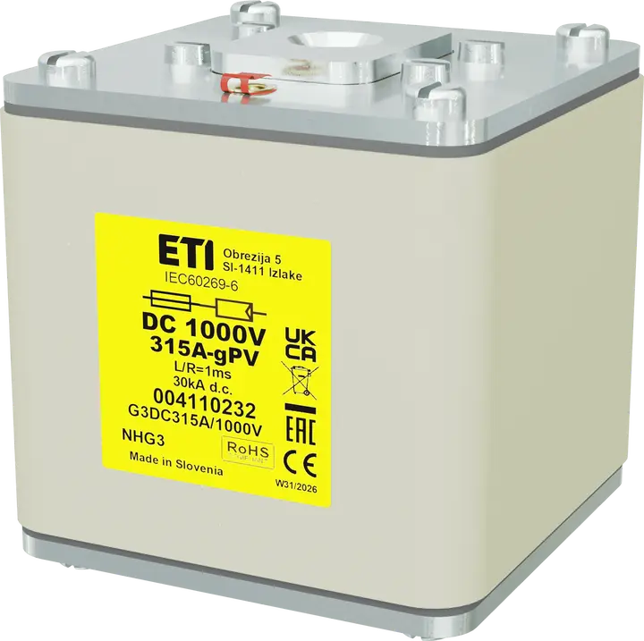 Bild von NHG3 gPV 315A/1000V DC