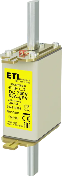 Bild von *NH1C gPV 63A/750V DC