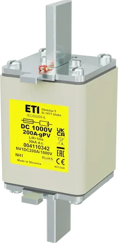 Bild von NH1 gPV 200A/1000V DC