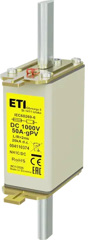 Bild von NH1C gPV 50A/1000V DC