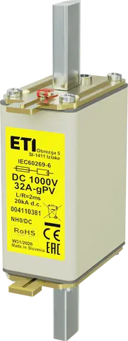 Bild von NH0 gPV 32A/1000V DC