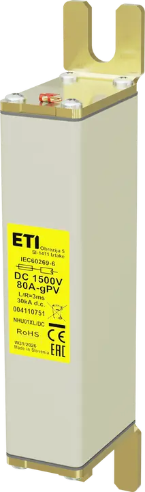 Bild von NHU01XL gPV 80A/1500V DC