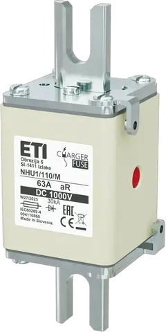 NHU1/110/M aR 63A/1000V DC