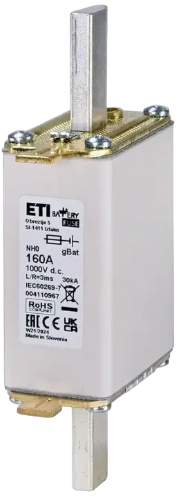 Bild von NH0 gBat 125A/1000V DC