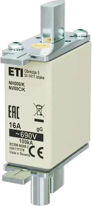 Bild von NH000/K gG 16A/690V