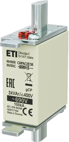 NH000 gCP 3kVAr/690V