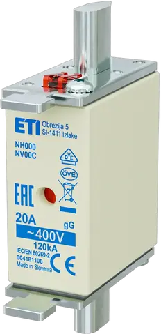 Bild von NH000 gG 20A/400V