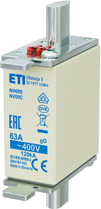 Bild von NH000 gG 63A/400V korr.