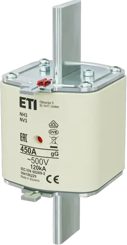 NH3 gG 450A/500V