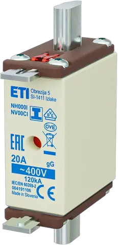 NH000/I gG 20A/400V