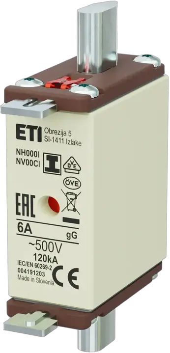 Bild von NH000/I gG 6A/500V