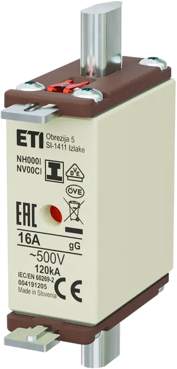 Bild von NH000/I gG 16A/500V