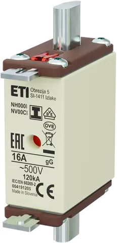 NH000/I gG 16A/500V