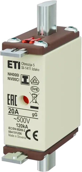 Bild von NH000/I gG 20A/500V