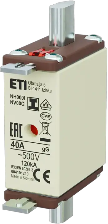 Bild von NH000/I gG 40A/500V