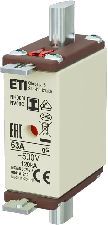 Bild von NH000/I gG 63A/500V