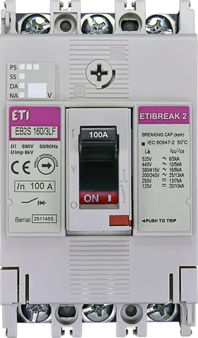 EB2S 160/3LF 100A 3p