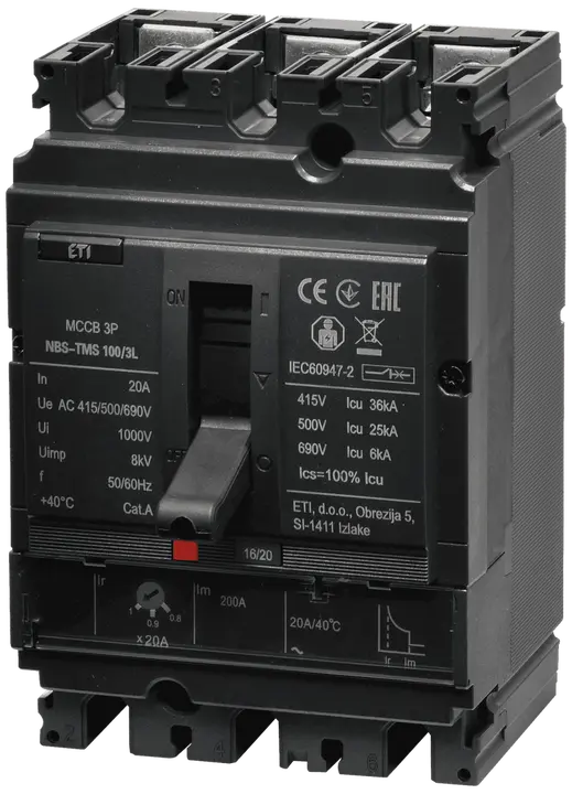 Bild von NBS-TMS 100/3L  20A 3P