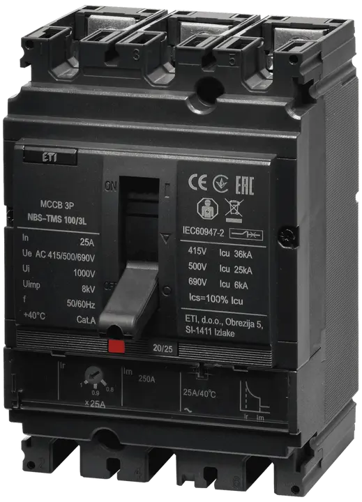 Bild von NBS-TMS 100/3L  25A 3P