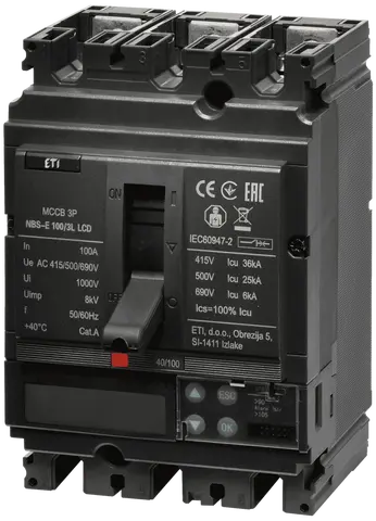 NBS-E 100/3L LCD 100A 3P